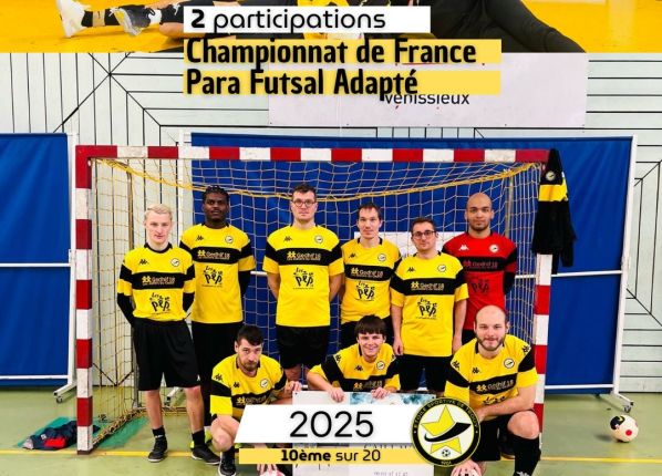 Photos et palmarès de l'ES Trouy Futsal avec les équipes des PEP18 - sport adapté aux personnes en situation de handicap dans le Cher